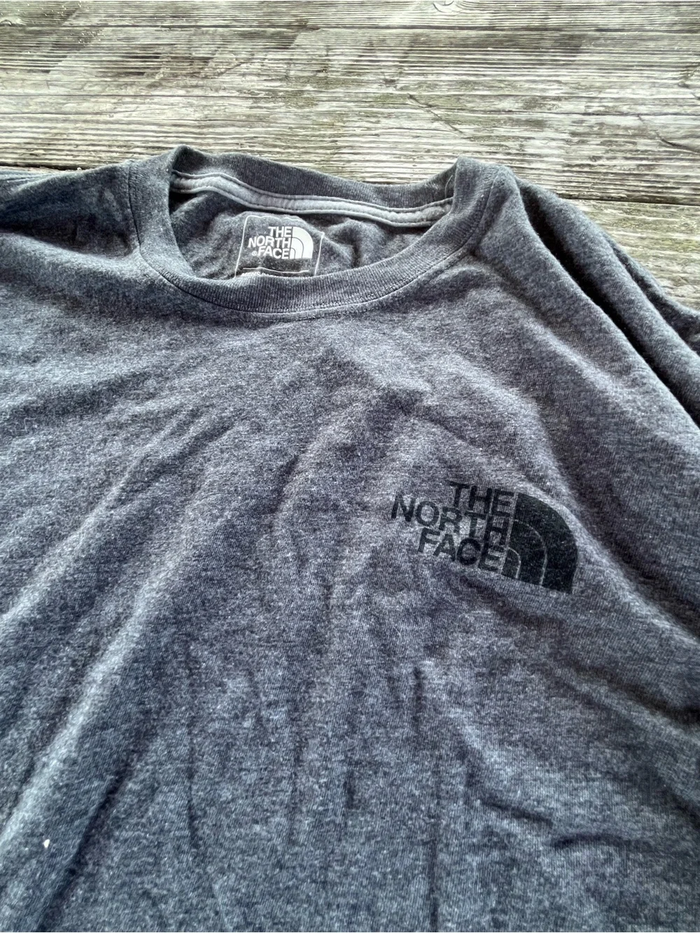 Men's NORTHFACE  Long Sleeve Crew Neck Shirt - Charcoal Gray SZ SM